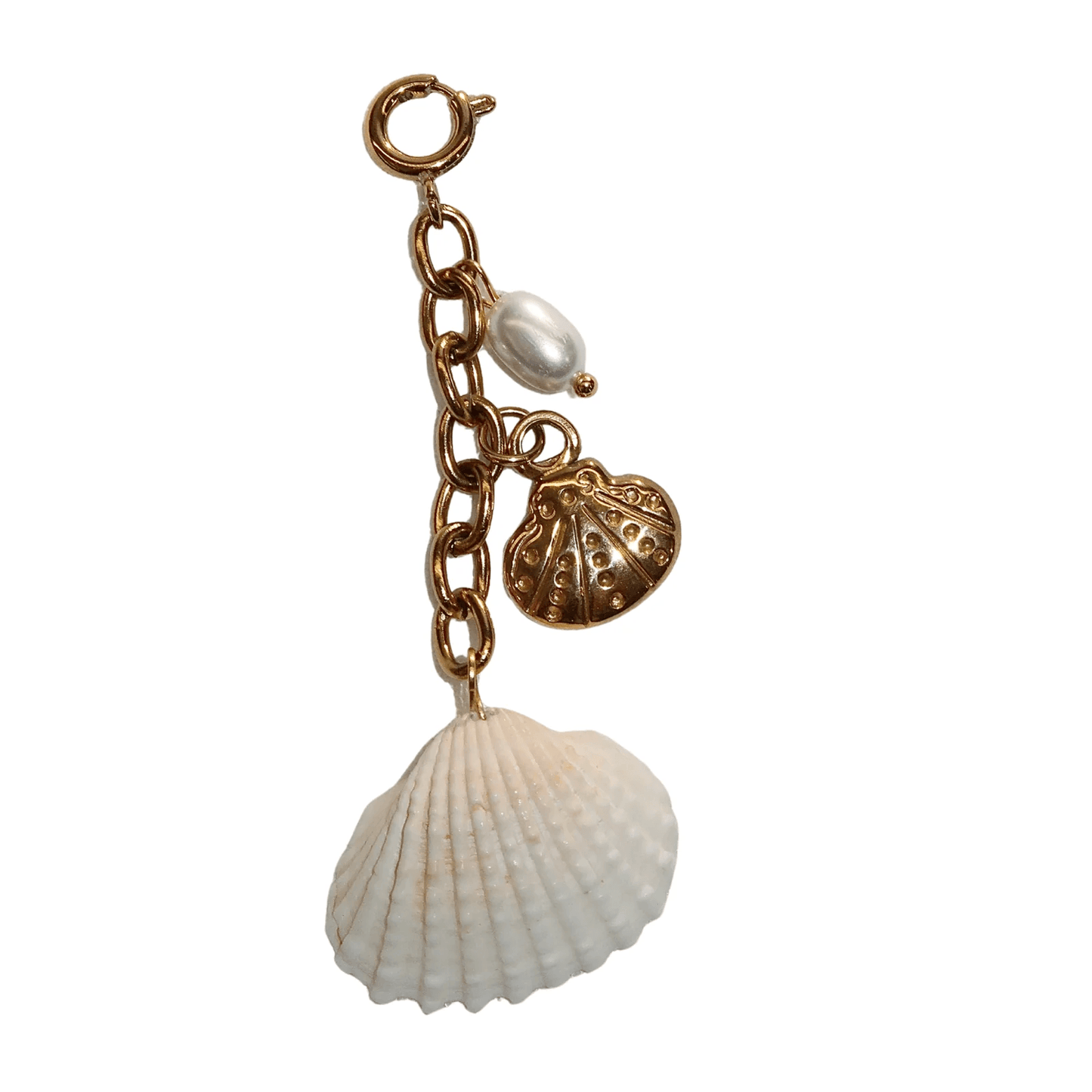Kallos Pearl & Shell Charm – Pearl + Gold Shell Combo