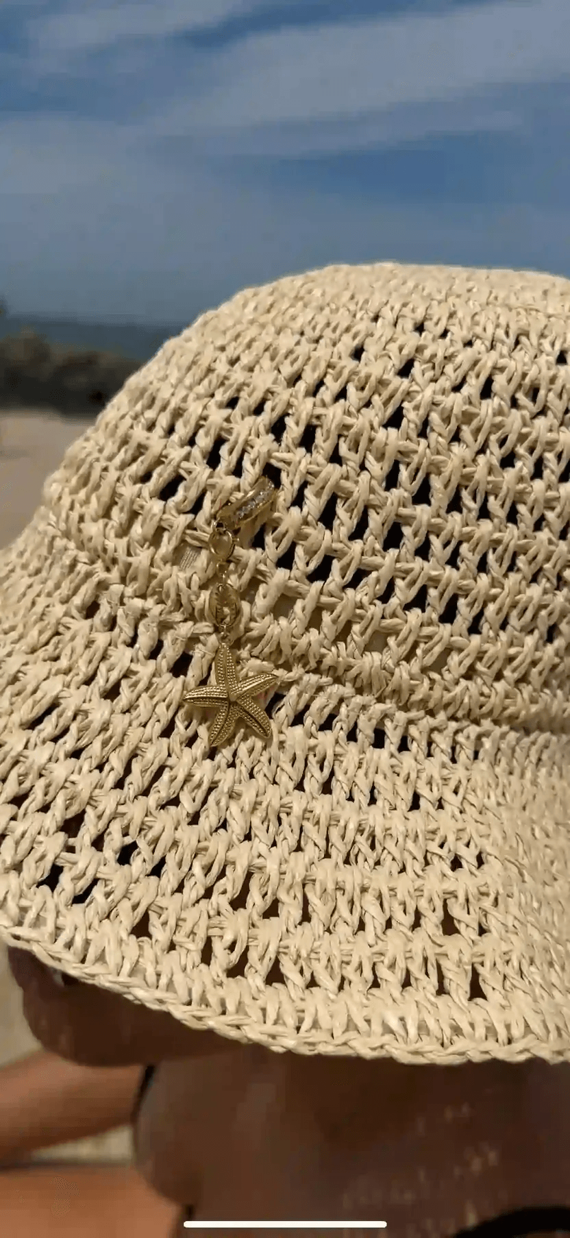 Ammos Charm – Gold Starfish Pendant