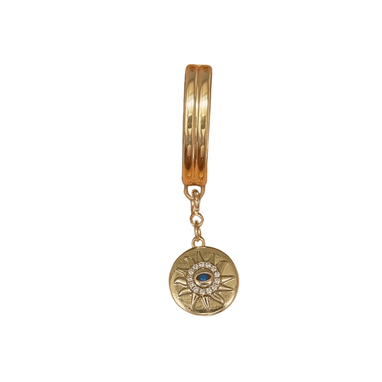 Helios Eye Charm - Gold Sun Pendant